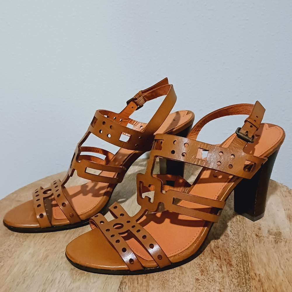 Via Spiga Leather Heeled Sandals